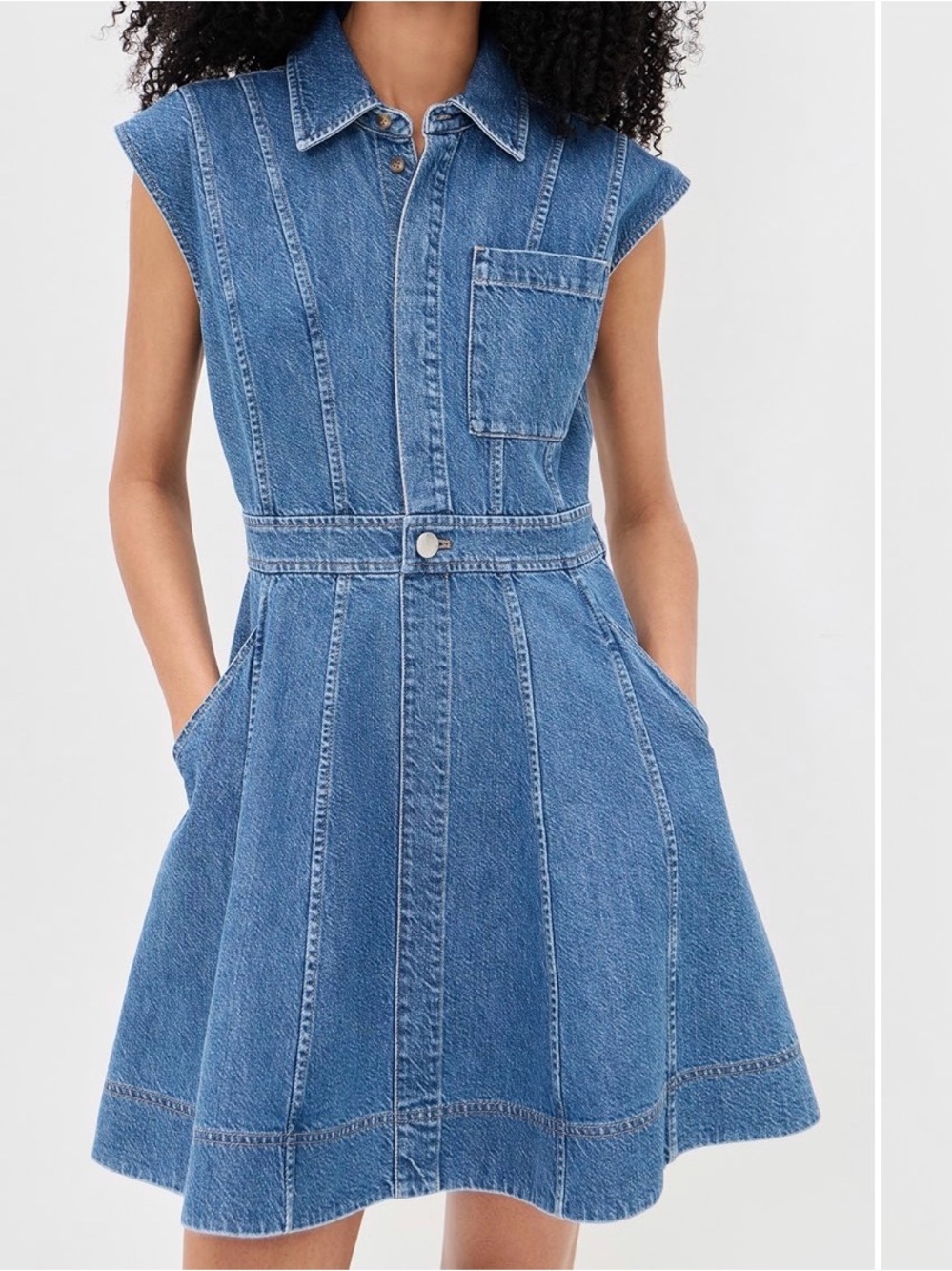 Tanya Taylor Hailey Denim Dress